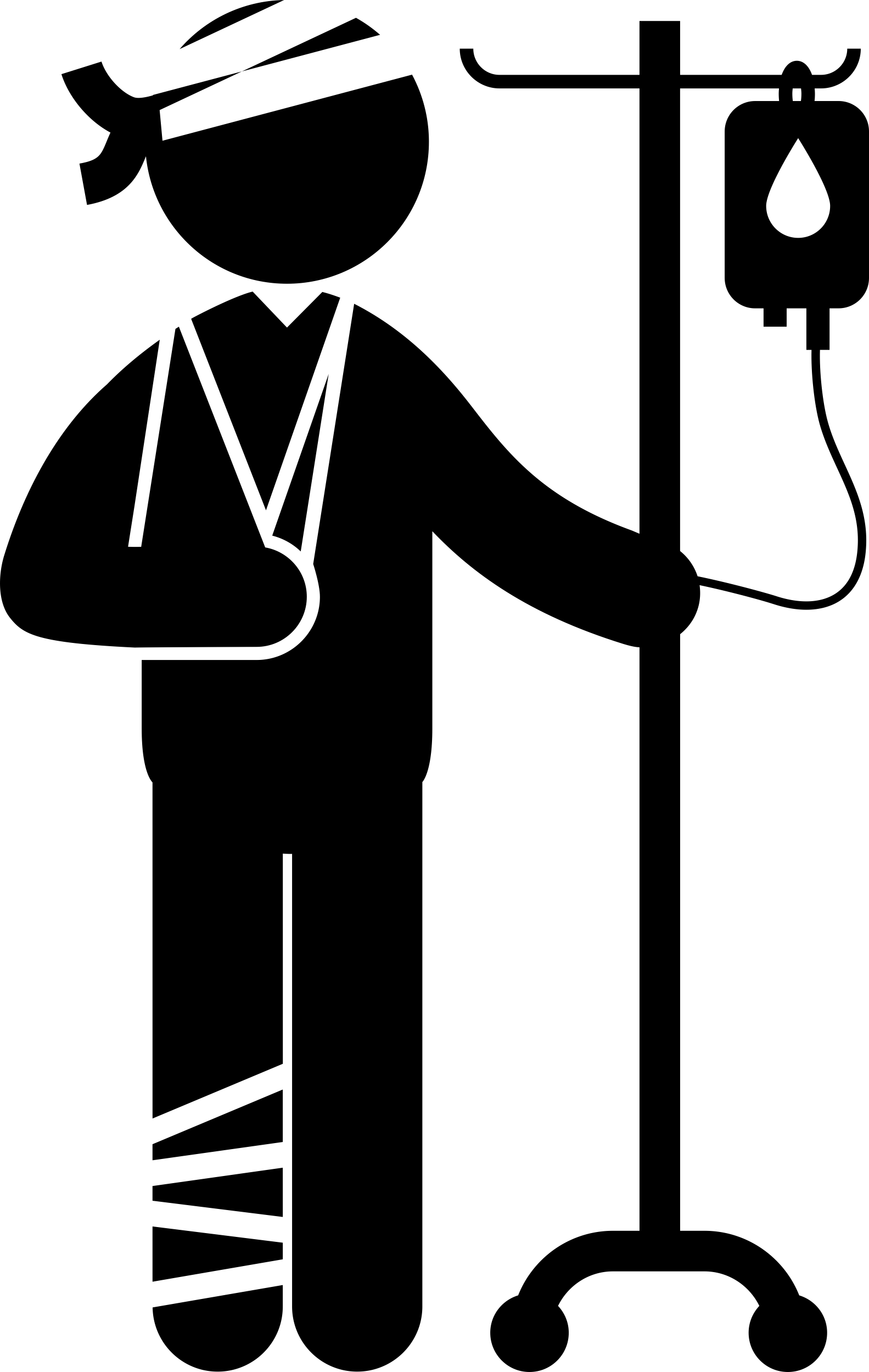 Man In Hospital With Injured Head Arm An Leg Contour Svg Vector Free Vectors